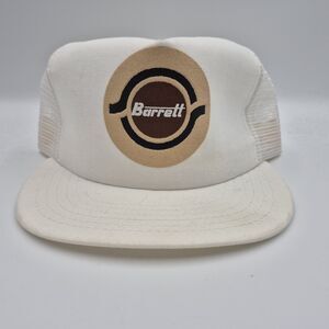 Vintage Barrett Trucker Snap-Back Hat/Cap Made in the USA